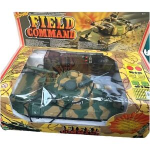 New Echo Field Command Army Tank Toy Vintage 1985 Battery Remote Control RARE